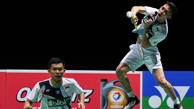 Fajar Alfian dan Muhammad Rian Ardianto. Foto: ANTARA/Hafidz Mubarak