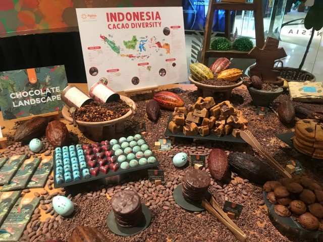 Tasting table hasil kreasi menggunakan coklat Ransiki dari Pipiltin Foto: dok.Pipiltin