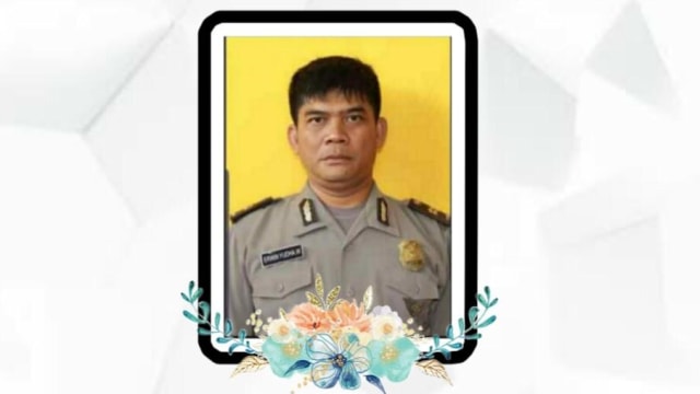 Anggota Polres Cianjur, Ipda Erwin yang meninggal karena terbakar saat kawal unjuk rasa. Foto: Dok. Polri