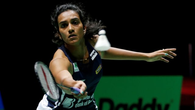 Pemain tunggal putri asal India, Pusarla Sindhu. Foto: REUTERS/Vincent Kessler