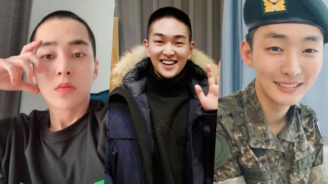 Xiumin EXO, Onew SHINee dan Yoon Ji Sung. Foto: Berbagai sumber