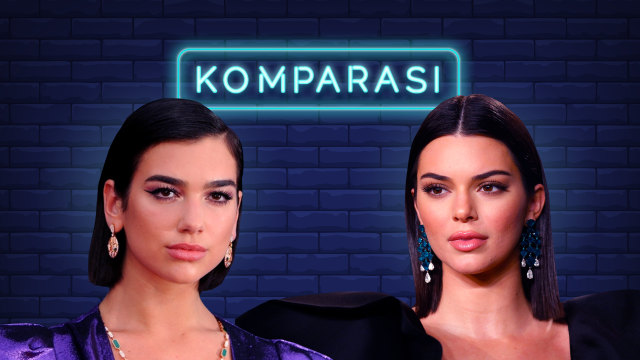 Membandingkan Dua Lipa dan Kendall Jenner. Foto: Infografik: Basith Subastian/kumparan.