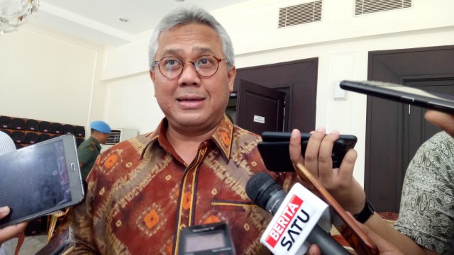 Ketua KPU Arief Budiman di Kantor Wapres. Foto: Kevin Kurnianto/kumparan