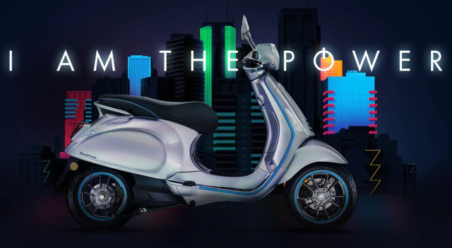 Vespa Elettrica bertenaga listrik. Foto: Istimewa