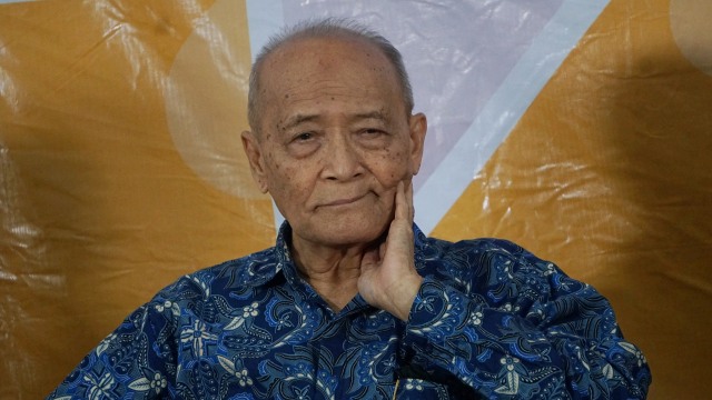 Buya Syafii saat menghadiri diskusi "Menjaga KPK, Mengawal Seleksi Pimpinan KPK" di Gedung KPK, Jakarta, Rabu (28/8). Foto: Fanny Kusumawardhani/kumparan