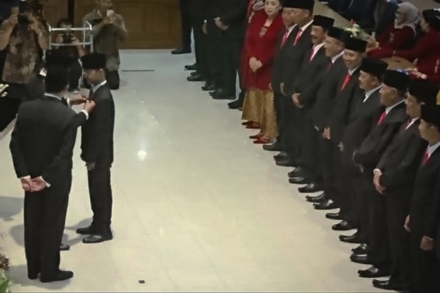 Pelantikan anggota DPRD Kota Solo beberapa waktu lalu (Agung Santoso)