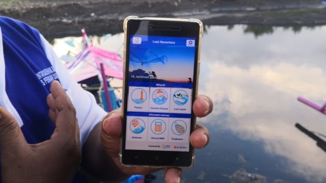 Aplikasi Laut Nusantara buatan XL Axiata. Foto: Muhammad Fikrie/kumparan