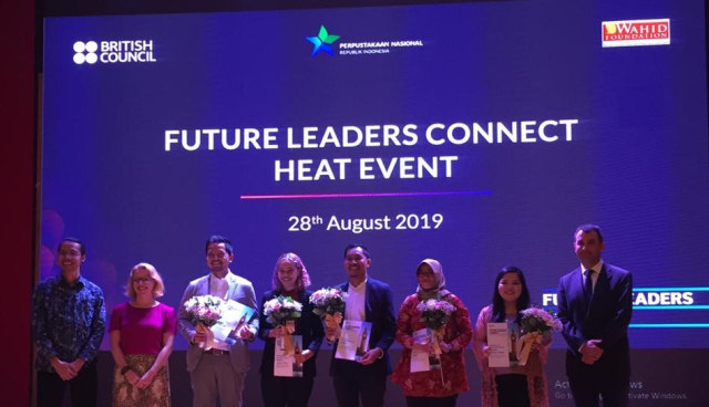 Lima pemenang pemimpin muda 'Future Leaders Connect' 2019. Foto: Dok. British Council