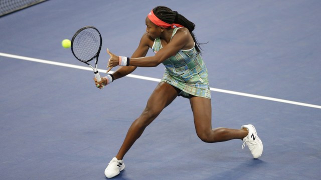 Cori 'Coco' Gauff di babak kedua AS Terbuka 2019. Foto: Jerry Lai-USA TODAY Sports/REUTERS