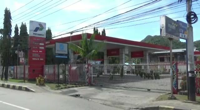 SPBU Kotaraja, Abepura, Papua, tutup sementara. Foto: istimewa