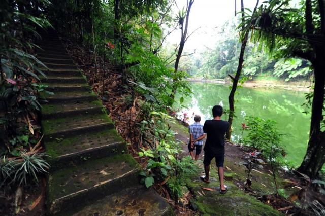 Telaga Rowo Bayu yang terletak di Dusun Sambungrejo, Desa Bayu, Kecamatan Songgon, Kabupaten Banyuwangi. Foto: Irul Hamdani/jatimnow.com