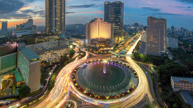 Bundaran Hotel Indonesia, Jakarta Pusat. Foto: Getty Images