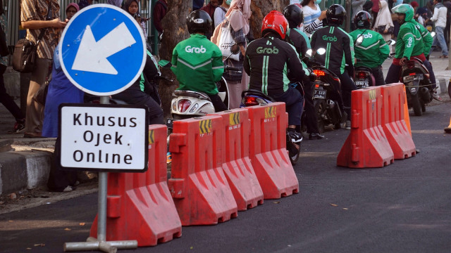 Tarif ojek online resmi naik mulai hari ini, Senin (2/9/2019). Foto: Irfan Adi Saputra/kumparan