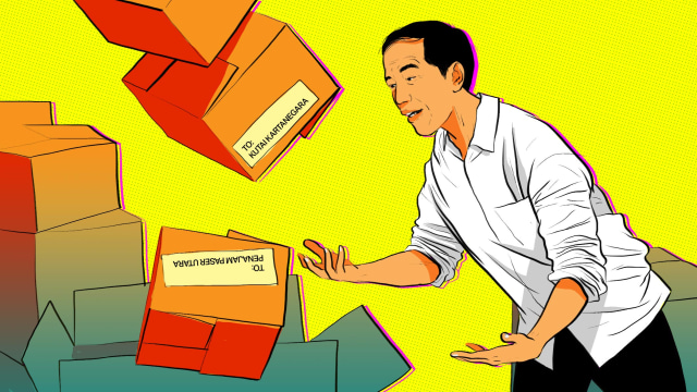 Ilustrasi pemindahan ibu kota. Foto: kumparan