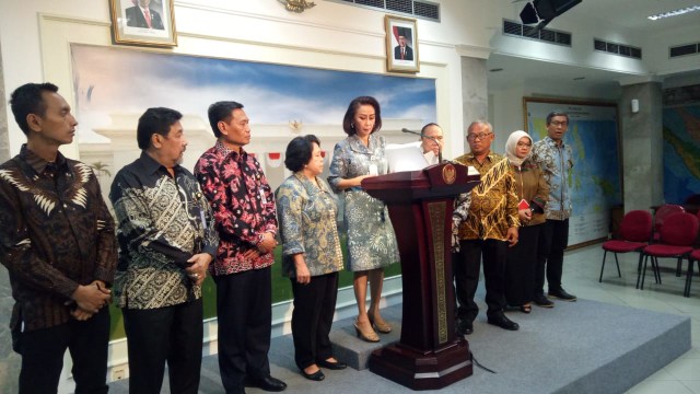 Pansel Capim KPK umumkan 10 nama yang sudah diserahkan ke Presiden Jokowi. Foto: Fahrian Saleh/kumparan