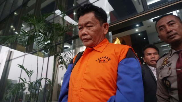 Edi Junaidi selaku Kepala Satuan Kerja BWSS VII Bengkulu ditahan KPK terkait suap jaksa Kejati Bengkulu. Foto: Irfan Adi Saputra/kumparan