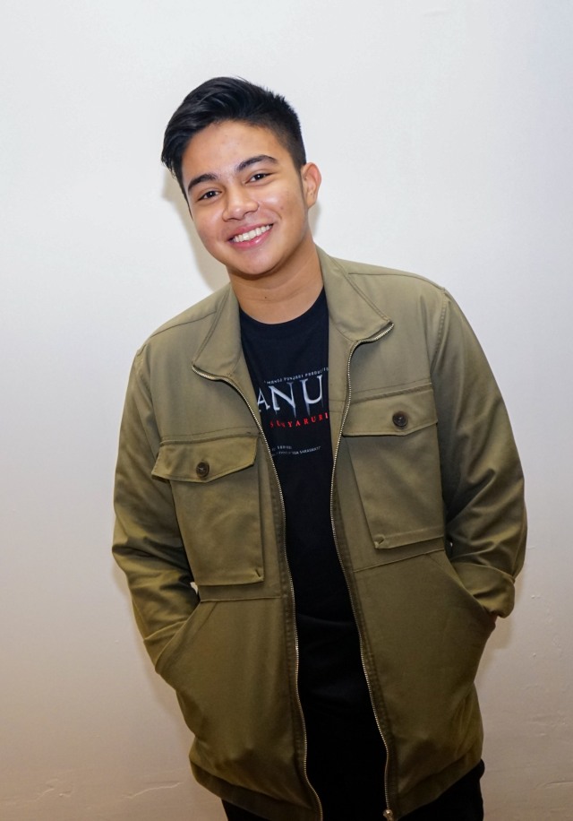 Artis Umay Shahab saat hadir di launcing poster dan trailer film Danur 3di Grand Indonesia, Jakarta, Senin, (2/9). Foto: Dok. Ronny