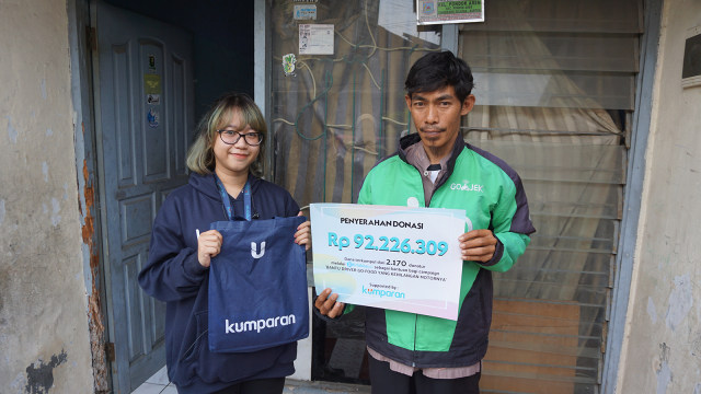 Crowdfunding driver Go-food yang kehilangan motor Foto: Abyan/kumparan
