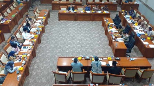 Rapat Dangar Pendapat Komisi VIII dan Komisi III DPR terkait RUU Penghapusan Kekerasan Seksual (PKS) di ruang rapat Komisi III, Selasa (3/9). Foto: Rafyq Panjaitan/kumparan