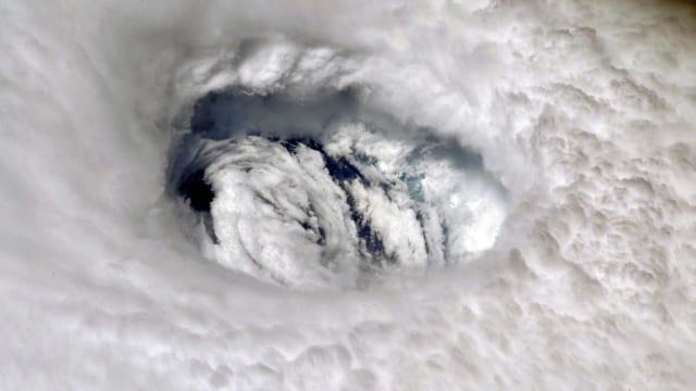 Potret satelit Internasional Badai Dorian (2/9). Foto: AP