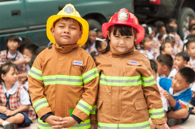Ilustrasi anak-anak yang ikut simulasi kebakaran Foto: Shutterstock