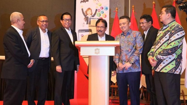 Peluncuran layanan pertanahan dan tata ruang elektronik oleh Kementerian ATR/BPN di Hotel Shangri-La, Jakarta. Foto: Andesta Herli Wijaya/kumparan
