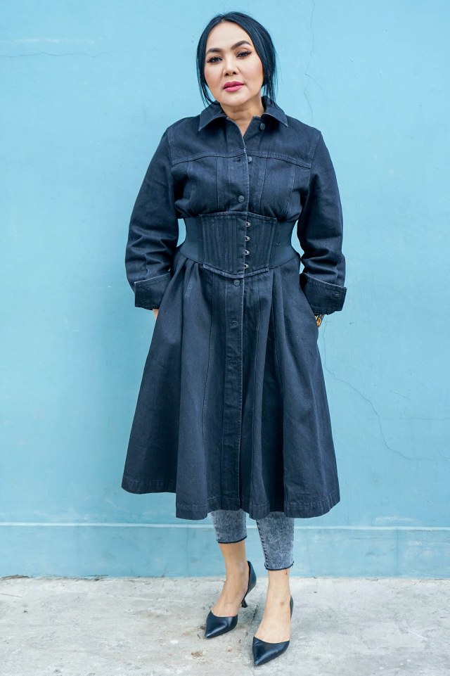 Penyanyi Dewi Gita saat ditemui di kawasan Tendean, Jakarta, Rabu, (4/9). Foto: Dok. Ronny