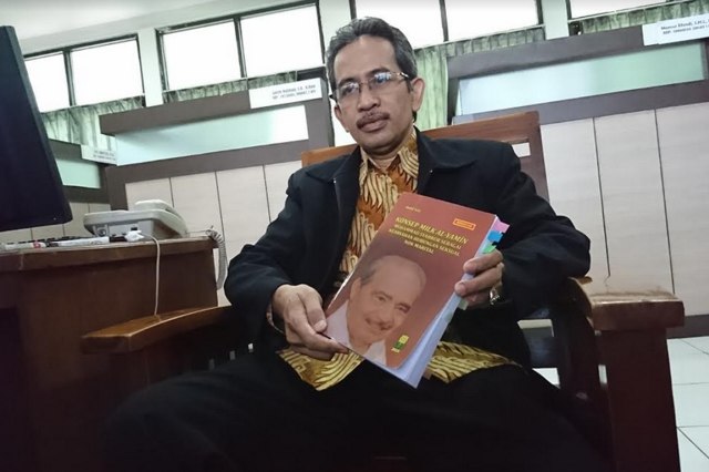 Abdul Aziz saat ditemui pihak media (Agung Santoso)