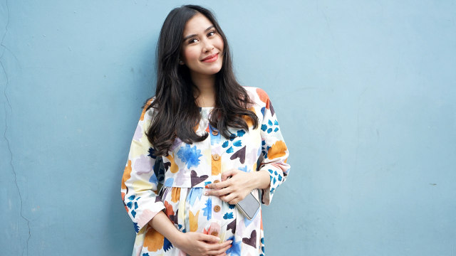 Syahnaz Sadiqah saat ditemui dikawasan Tendean, Jakarta. Foto: Dok. Ronny