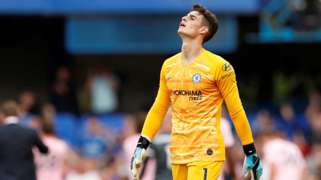 Kiper Chelsea, Kepa Arrizabalaga. Foto: Reuters/John Sibley