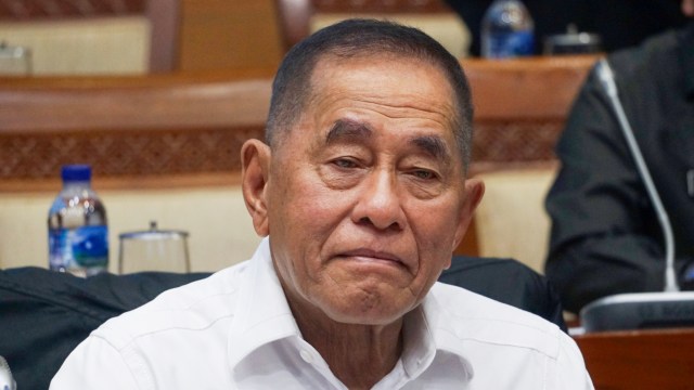Menteri Pertahanan Ryamizard Ryacudu di Komplek Parlemen, Jakarta, Kamis (5/9). Foto: Fanny Kusumawardhani/kumparan