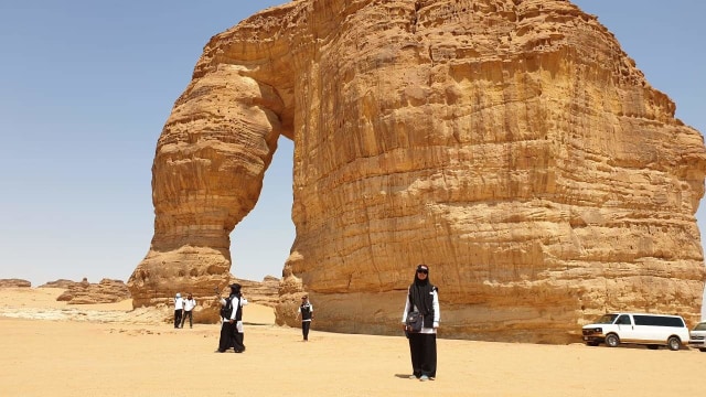 Batu Gajah di Madain Saleh, Arab Saudi. Foto: Denny Armandhanu/kumparan 