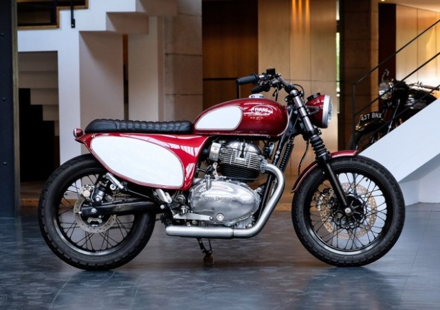 Modifikasi Royal Endfield 650 Twin bergaya Old-School Foto: Baakmotocyclettes