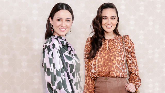 Julie Estelle dan Luna Maya saat menghadiri fashion show Kate Spade Spring 2020 di New York Fashion Week. Foto: Dok. Kanmo Group