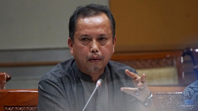 Ketua Presidium Indonesia Police Watch (IPW) Neta S Pane memberikan masukan terkait seleksi calon pimpinan Komisi Pemberantasan Korupsi (KPK) dalam RDPU dengan Komisi III DPR RI, Jakarta, Selasa (10/9). Foto: Fanny Kusumawardhani/kumparan