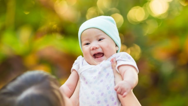 Ilustrasi bayi tertawa Foto: Shutterstock