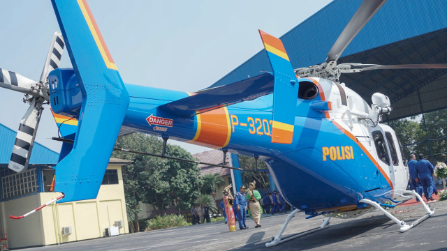 Ilustrasi helikopter polisi. Foto: Helmi Afandi Abdullah/kumparan