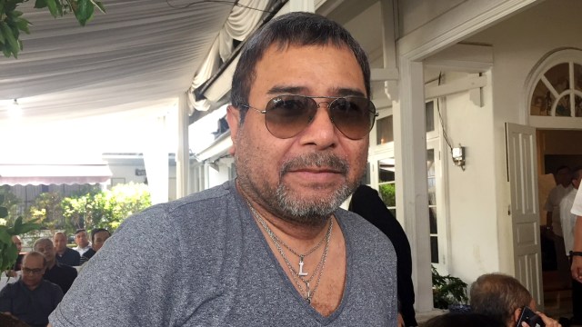 Harvey Malaihollo saat di temui di rumah duka Anton Issoedibjo. Foto: Giovanni/kumparan