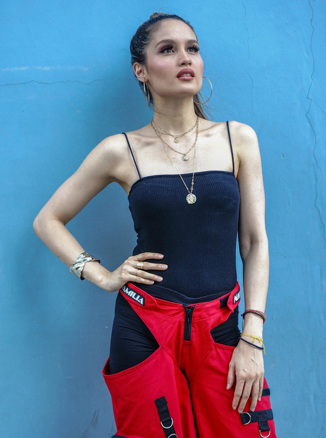 Cinta Laura saat ditemui dikawasan Tendean, Jakarta, Rabu, (11/9). Foto: Dok. Ronny