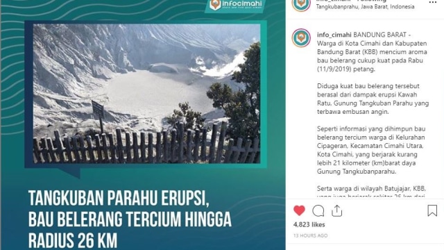 Tangkap layar akun instagram info_cimahi 