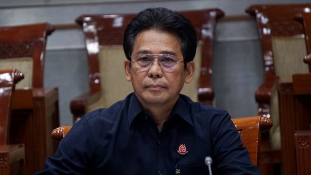 Calon Pimpinan Komisi Pemberantasan Korupsi (KPK) Johanis Tanak mengikuti uji kepatutan dan kelayakan calon pimpinan KPK di Komisi III DPR RI, Jakarta, Kamis (12/9). Foto: Fanny Kusumawardhani/kumparan