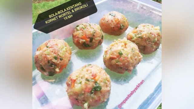 Bola-Bola Kentang Kornet Wortel & Brokoli (19M+)