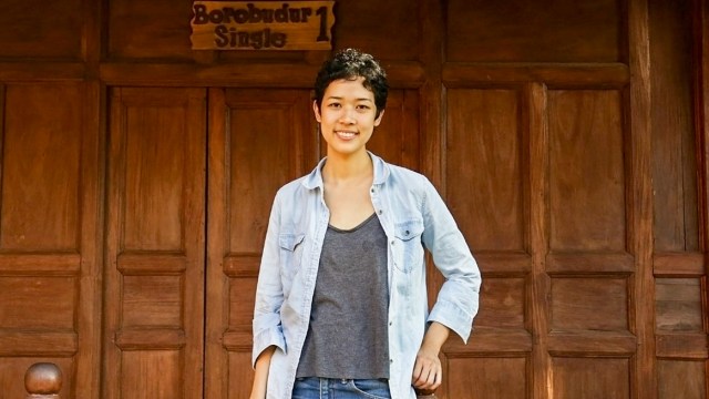 Lani 'Frau' saat ditemui di Balkondes Ngaran, Sabtu (14/9/2019). Foto: Caroline Pramantie/kumparan