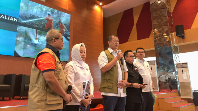 Konferensi Pers BNPB Update Penanganan Karhutla. Foto: Darin Atiandina/kumparan
