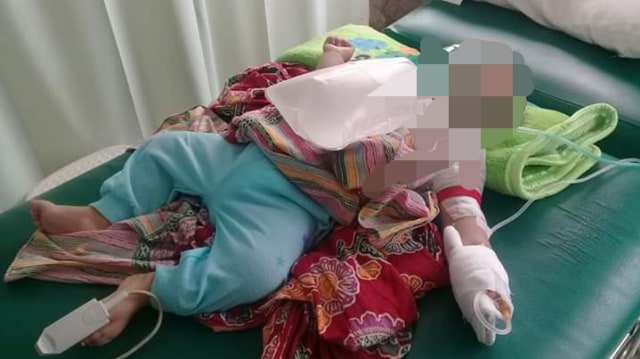 Elsa Fitaloka, 4 bulan, meninggal usai mengalami sesak napas. (Foto: istimewa)