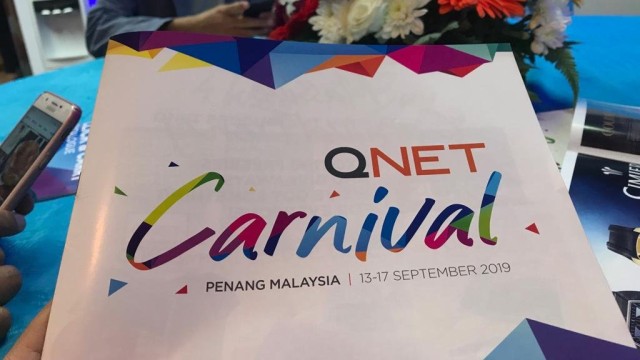 Perayaan 21 tahun QNET dihadiri 10.000 distributor dan customers dari 50 negara di Subterranean Penang International Conference & Exchibuton Centre (SPICE), Malaysia. Foto: Dewi Rachmat Kusuma/kumparan