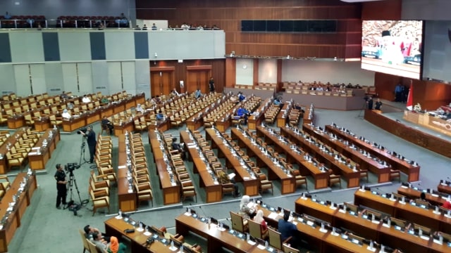Suasana rapat paripurna DPR RI, Selasa (17/9/2019). Foto: Rafyq Panjaitan/kumparan