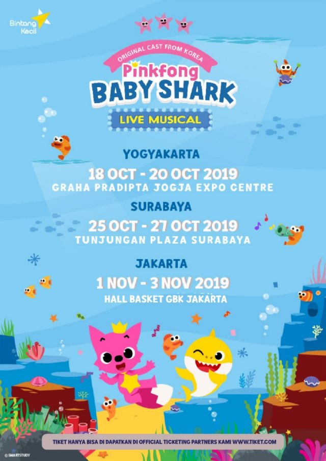 Pinkfong Baby Shark Live Musical Foto: Bintang Kecil