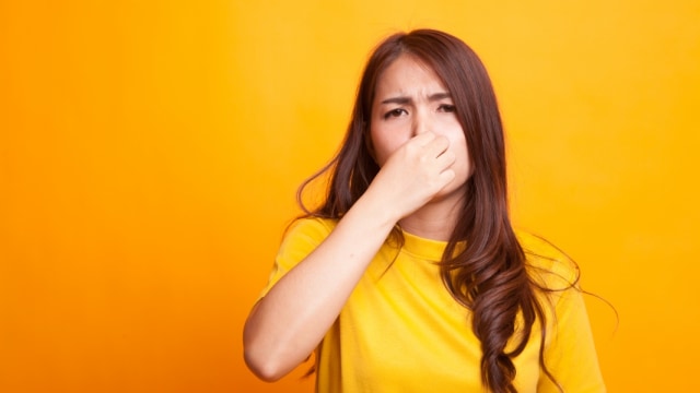ilustrasi ibu hamil yang tidak tahan dengan aneka bau-bauan Foto: Shutterstock