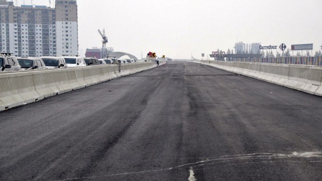 Jalan tol layang Jakarta-Cikampek siap dioperasikan pada November 2019. Foto: Dok. Kementerian PUPR